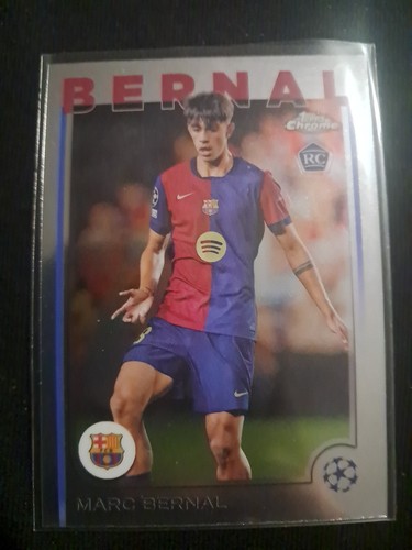 Marc Bernal 2024 Topps Chrome UEFA Champions League Foil