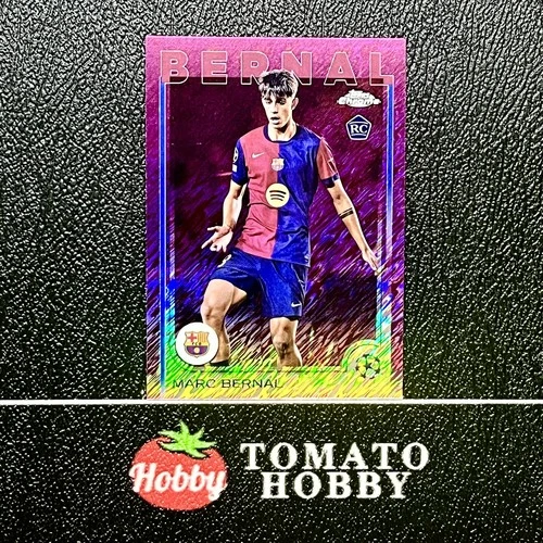 Marc Bernal 2024 Topps Chrome UEFA Magenta Shimmer Refractor