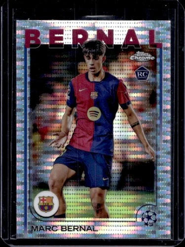 Marc Bernal 2024 Topps Chrome UEFA Pulsar Refractor