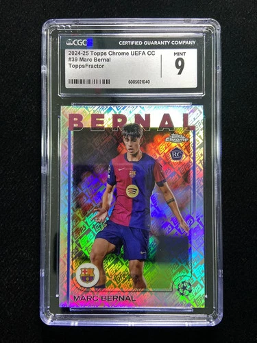 Marc Bernal 2024 Topps Chrome UEFA ToppsFractor /52
