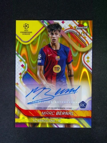 Marc Bernal 2024 Topps Finest Gold Raywave /50