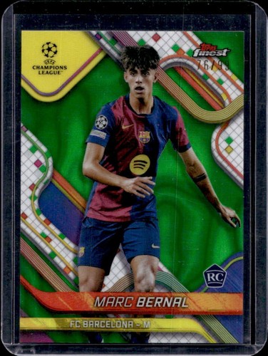 Marc Bernal 2024 Topps Finest Green Lava Refractor /99