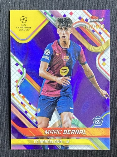 Marc Bernal 2024 Topps Finest Purple Lava Refractor /199