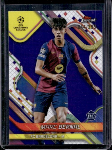 Marc Bernal 2024 Topps Finest Purple Refractor /299