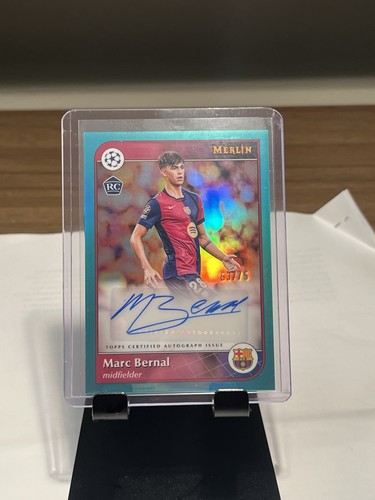 Marc Bernal 2024 Topps Merlin Chrome Aqua /75