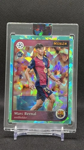 Marc Bernal 2024 Topps Merlin Chrome Aqua Atomic Refractor /75