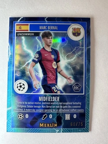 Marc Bernal 2024 Topps Merlin Chrome Blue /75