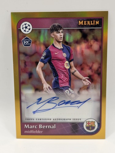 Marc Bernal 2024 Topps Merlin Chrome Gold /50