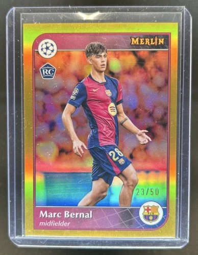 Marc Bernal 2024 Topps Merlin Chrome Gold Refractor /50