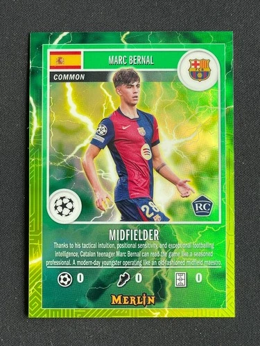 Marc Bernal 2025 Topps Merlin Chrome Green