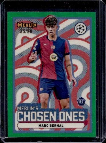 Marc Bernal 2024 Topps Merlin Chrome Green Refractor /99