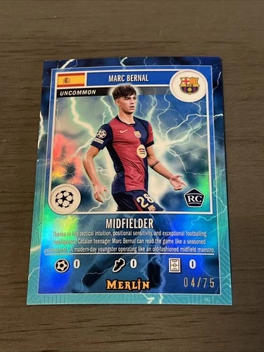 Marc Bernal 2025 Topps Merlin Chrome Refractor /75