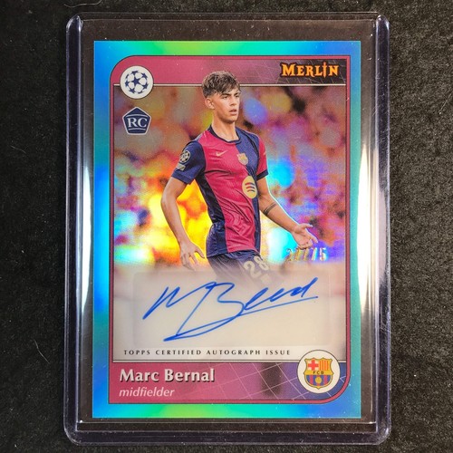 Marc Bernal 2024 Panini Merlin UEFA Club Comp Aqua /75