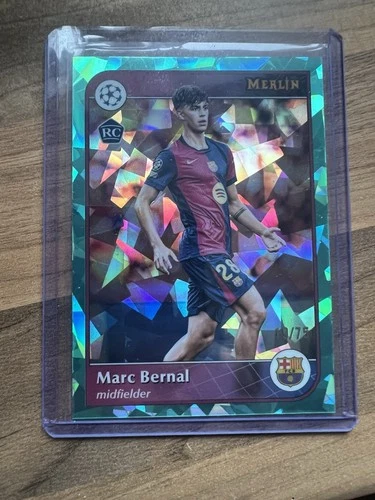 Marc Bernal 2025 Panini Merlin UEFA Club Comp Aqua Atomic /75