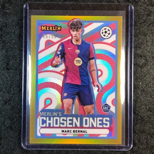 Marc Bernal 2024 Topps Merlin UEFA Club Comp Gold 46/50