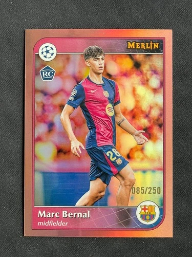 Marc Bernal 2025 Topps Merlin UEFA Club Competitions Rose Gold /250