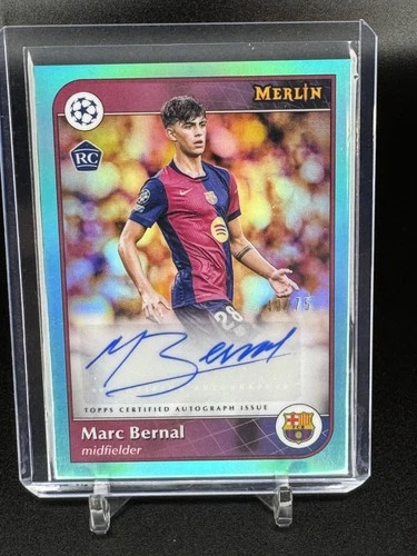 Marc Bernal 2024 Panini Merlin UEFA Club Competizioni Aqua /75