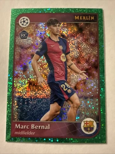 Marc Bernal 2024 Topps Merlin UEFA Club Green Speckle Refractor /99