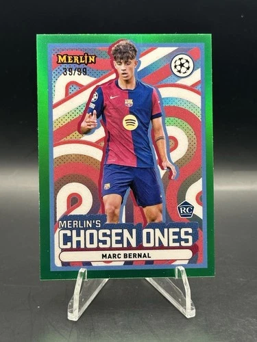 Marc Bernal 2024 Topps Merlin UEFA Green Refractor /99
