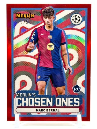 Marc Bernal 2024 Topps Merlin UEFA Red /5
