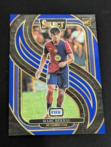 Marc Bernal 2024 Panini Select FIFA Blue Velocity Prizm Mezzanine