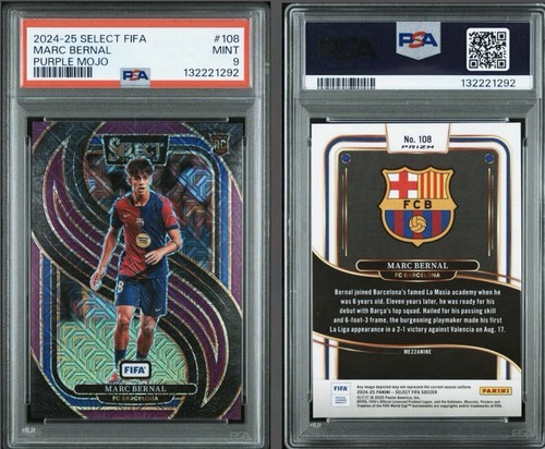 Marc Bernal 2024 Panini Select FIFA Purple Mojo