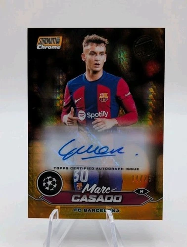 Marc Casado 2024 Topps Chrome Orange Refractor /25