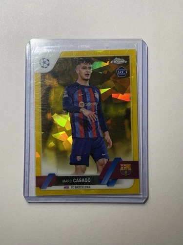 Marc Casado 2022 Topps Chrome UEFA Gold Refractor /99