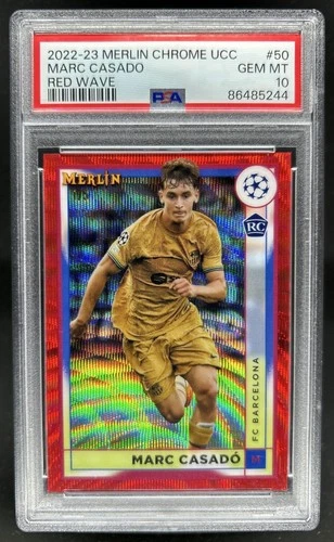 Marc Casado 2022 Topps Merlin Chrome Red Wave Refractor /5