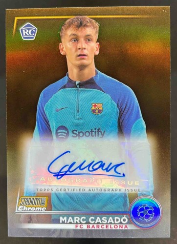 Marc Casado 2022 Panini Stadium Club Chrome UEFA Gold Refractor /50