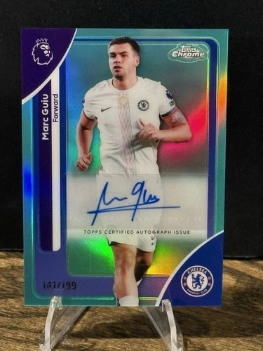 Marc Guiu 2026 Topps Chrome EPL Aqua Refractor /199