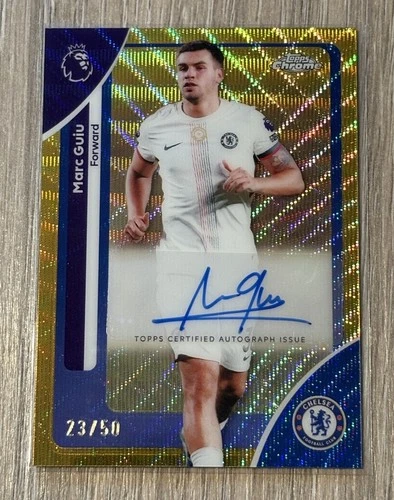 Marc Guiu 2025 Topps Chrome Gold Wave /50