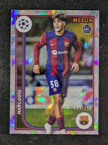 Marc Guiu 2024 Topps Chrome Merlin UEFA Atomic Refractor /250