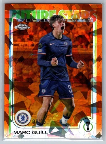 Marc Guiu 2024 Topps Chrome Orange Sapphire /25
