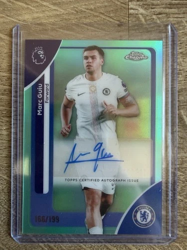 Marc Guiu 2026 Topps Chrome Premier League Aqua Refractor /199