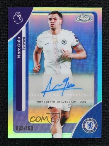 Marc Guiu 2025 Topps Chrome Premier League Aqua Refractor /199