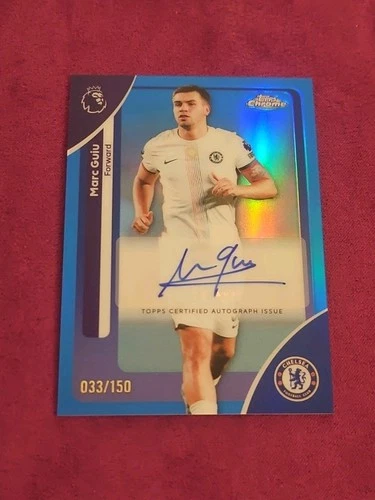 Marc Guiu 2026 Topps Chrome Premier League Blue Refractor /150