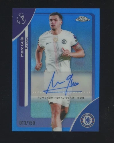 Marc Guiu 2026 Topps Chrome Premier League Calcio Blu /150