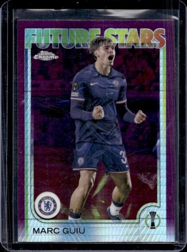 Marc Guiu 2024 Topps Chrome UEFA Magenta Prism Refractor /75