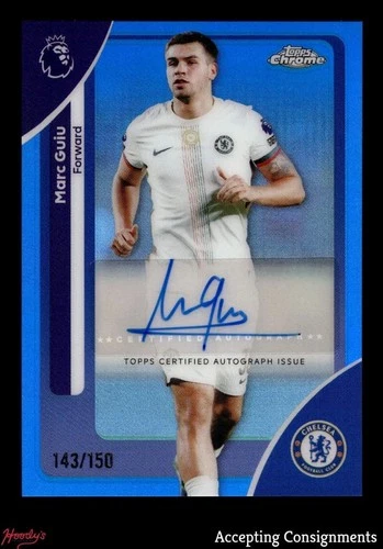 Marc Guiu 2025 Topps Cromo Premier League Blue Refractor /150