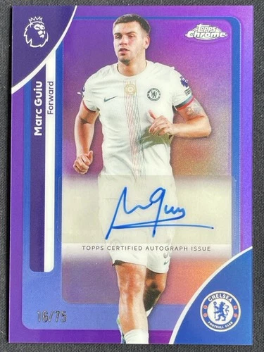 Marc Guiu 2025 Topps Cromo Premier League Purple Refractor /75