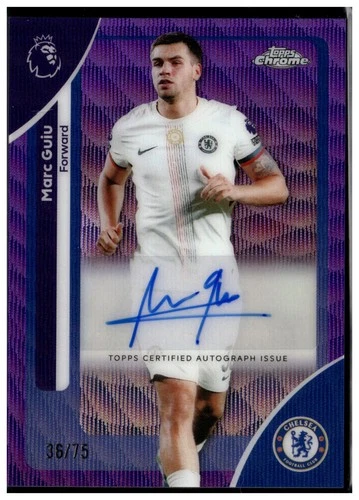 Marc Guiu 2025 Topps Cromo Premier League Purple Wave /75
