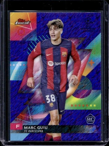 Marc Guiu 2023 Topps Finest Purple Shimmer Refractor /199