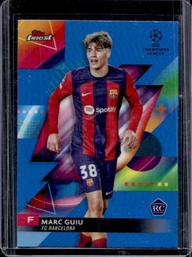Marc Guiu 2023 Topps Finest Sky Blue Refractor /275