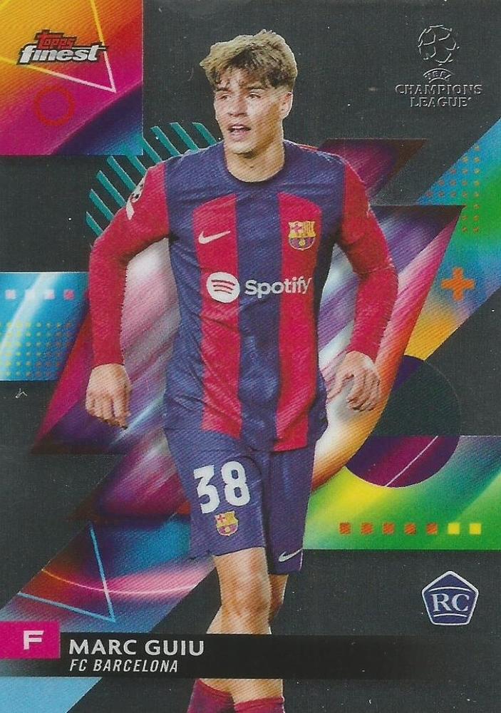 Marc Guiu 2023 Topps Finest UEFA Club Competitions