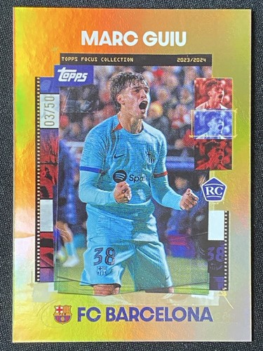Marc Guiu 2023 Topps Focus Dorado /50