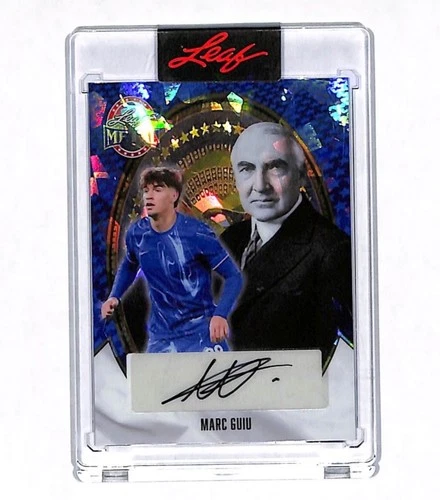 Marc Guiu 2026 Leaf Metal Blue 1/1