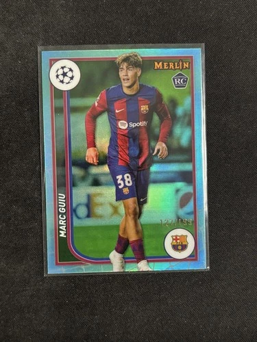 Marc Guiu 2023 Topps Merlin Chrome Aqua Refractor /199
