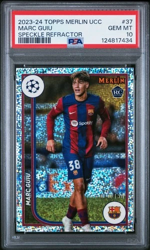 Marc Guiu 2023 Topps Merlin UEFA Club Competitions Speckle /150