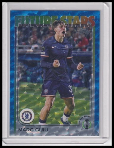 Marc Guiu 2024 Topps UEFA Club Competitions Icy Blue Foil /75